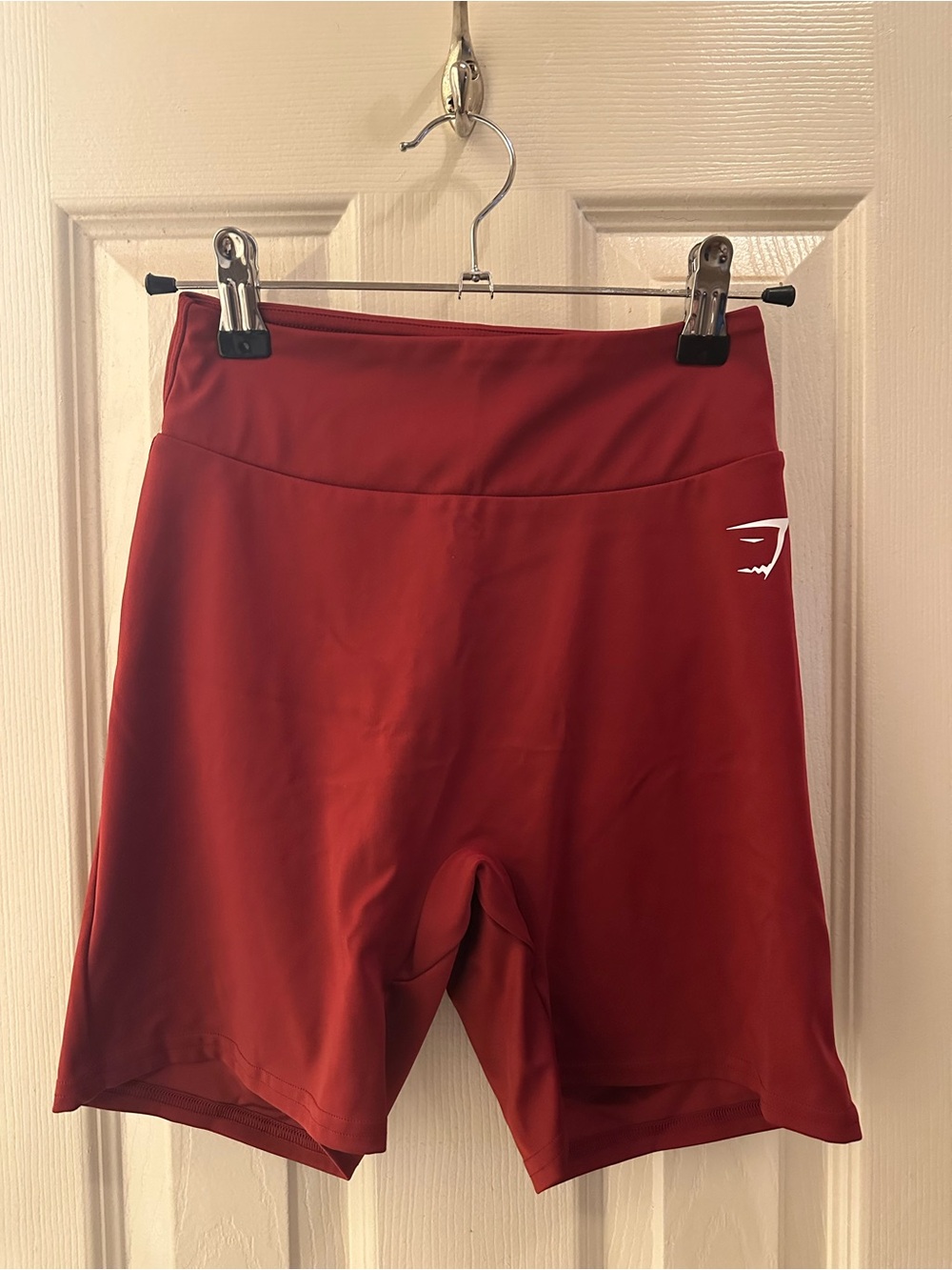 Gymshark Power High-Rise Red Shorts